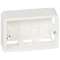 Cadre saillie profondeur 40mm Mosaic pour 3 modules et support référence 080259|Legrand-LEG080289