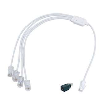 Cordon quadruple Téléphone/RJ45|Michaud-MIHQ293