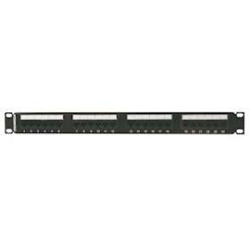 Panneau 19' 24 ports RJ45 équipé CAT5e UTP Bloc 110|Gigamedia-GGM625020200