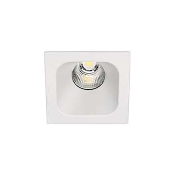 IVARO - Downlight carré fixe blanc, IP44, LED intég. 40DEG 13W 4000K 1100lm|Aric-ARI50445