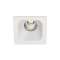 IVARO - Downlight carré fixe blanc, IP44, LED intég. 40DEG 13W 4000K 1100lm|Aric-ARI50445