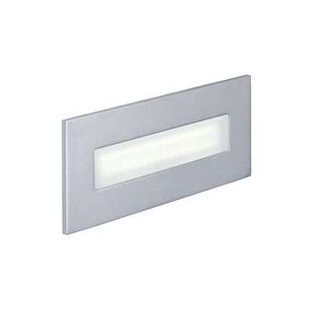 BALIZ 3 - Encastré Mur rectang., fixe, gris, LED intég. 2,76W 4000K 222lm|Aric-ARI50268