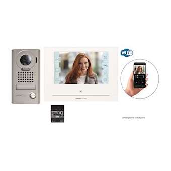 Kit vidéo platine saillie avec moniteur écran 7' avec module wifi intégré|Aiphone-AIPJOS1VW