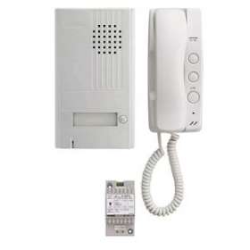 Portier audio 2 fils intégral, saillie Façade alu. avec 2ème bouton de commande|Aiphone-AIPDA1AS