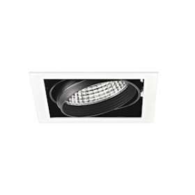 KIT QUADRA MONO -Downlight orient. blanc, module LED 34W 3000K 40DEG 3300lm incl|Aric-ARI50470
