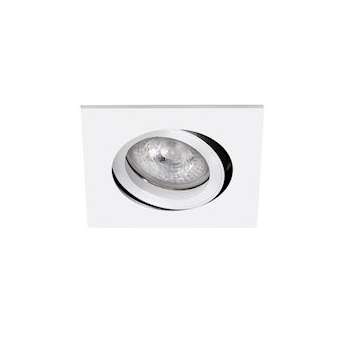TIPO C-230 - Encastré GU10, carré, orientable et basc., blanc, lampe non incl.|Aric-ARI4146