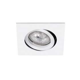 TIPO C-230 - Encastré GU10, carré, orientable et basc., blanc, lampe non incl.|Aric-ARI4146