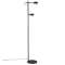 CLYDE lampadaire Métal et plastique Noir LED integrée 350 Lumens 2700K