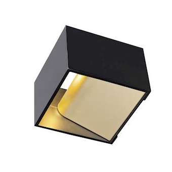 LOGS IN, applique, noir/laiton, LED 12W 2000K-3000K Dim to Warm|SLV-DC51000638