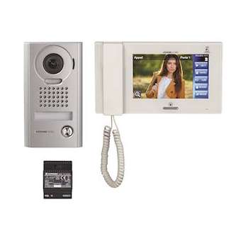 Kit vidéo saillie: 1 platine jpdv 1 moniteur jp4med & 1 alimentation ps2420d|Aiphone-AIPJPS4AEDV