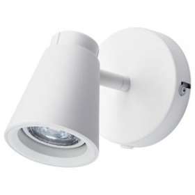 ZOOM applique ou lampe de chevet blanc GU10 6W 3000K classe II IP20|Sg lighting-NOL912451