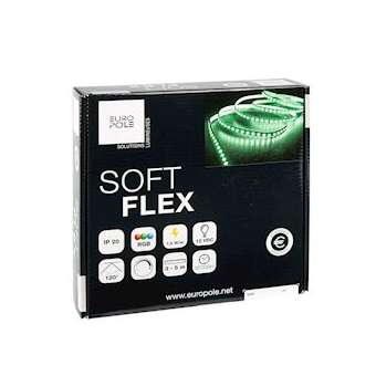 Pack bandeau Led 3m SOFT FLEX IP20 RGB 7.5W/m 12VDC|Europole-POL42009