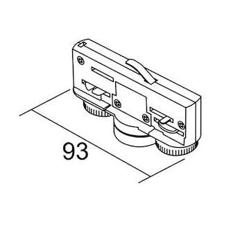 Adaptateur pour rail 3 allumages|Aric-ARI16340