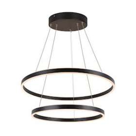 ONE DOUBLE, suspension intérieure, up/down, noir, LED, 55W, 3000/4000K, interrup|SLV-DC51004767