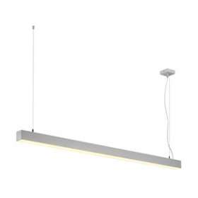 Q-LINE, PD, DALI, SIMPLE, LED, suspension, variable DALI, 1420mm, gris argent|SLV-DC51001312
