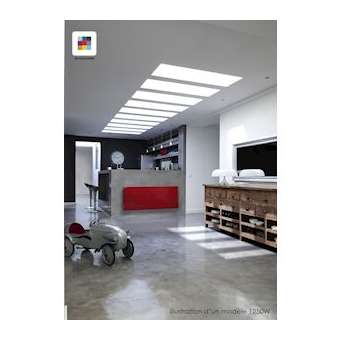 Fassane Premium EL H, commande RF, couleur, 1500W, H 592 mm / L 1317 mm|Acova-ACATVXD150130GFC