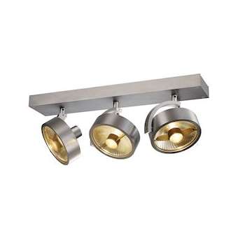 KALU, 3 spots, QPAR111 plafonnier, alu brossé. ES111, max. 3x75W|SLV-DC5147326