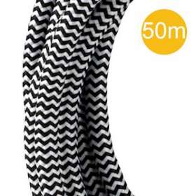 Cordon Textile 3C 50M Noir/Blanc|Bailey-BIY140685