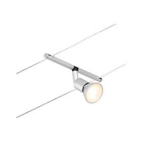 Wire Spot Salt max1x10W GU5,3 Chrome mat/Chrome 12V CC 60VA plastique/Métal|Paulmann-PUA94443