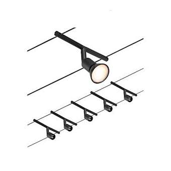 Wire kit Salt max5x10W GU5,3 Noir mat/Chrome 12V CC 60VA plastique/Métal|Paulmann-PUA94446