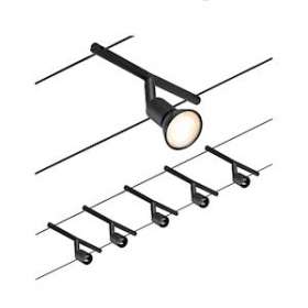 Wire kit Salt max5x10W GU5,3 Noir mat/Chrome 12V CC 60VA plastique/Métal|Paulmann-PUA94446