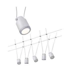 Wire System TunLED 5x4W Blanc/Chr dép 230/12V Synthétique|Paulmann-PUA3980