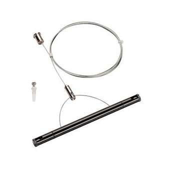 TENSEO, kit de suspension, intérieur, 2m, noir, pour câble tendu T.B.T|SLV-DC51002697