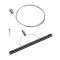 TENSEO, kit de suspension, intérieur, 2m, noir, pour câble tendu T.B.T|SLV-DC51002697