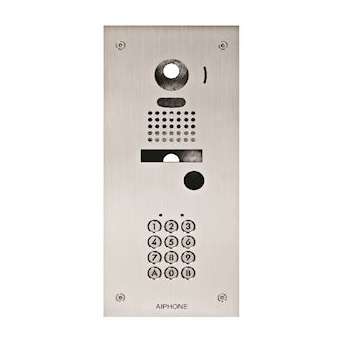 Platine inox 2mm enc. clavier codé pour kits jks1adf,jks1aedf & platine jkdvf|Aiphone-AIPKJKF