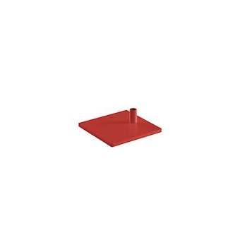 socle de table TF rouge carré pour PARAMI|Waldmann-WAE190209019-00643902