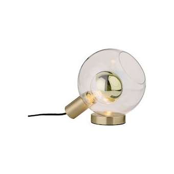 Lampe à poser Neordic Esben max1x20W E27 Clair/laiton brossé 230V, verre/métal|Paulmann-PUA79727