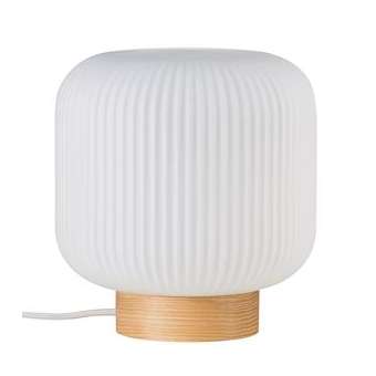 MILFORD lampe de table Verre-Bois Nature Marron E27|Nordlux-ORX48915001