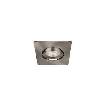 Spot SWIFT GU10/GU5.3 carré orientable, alu brossé IP20|Europole-POL2651