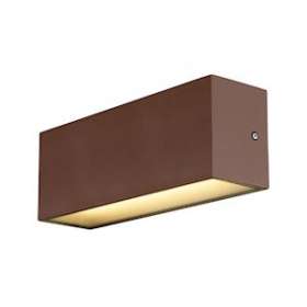 SITRA CUBE applique ext L up/down rouille LED 24W 3000K/4000K IP44 CCT Switch|SLV-DC51005157