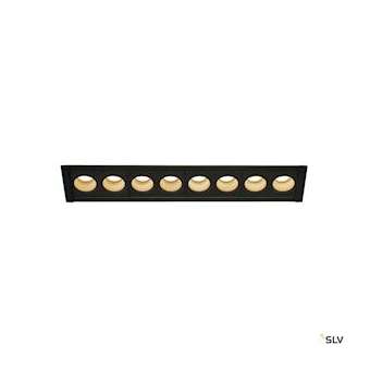 MILANDOS 8, encastré de plafond intérieur, noir, LED, 16W, 3000K|SLV-DC51005424