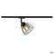 PARA CONE GL, spot rail 1 allumage intérieur, verre fumé, noir, GU10, 25W max|SLV-DC51006155