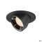 NUMINOS GIMBLE S, encastré de plafond int, 40DEG, noir/chrome, LED, 8,6W, 2700K|SLV-DC51005872