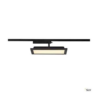 PANEL TRACK, spot pour rail 1 allumage int, rectangulaire, noir, LED, 18W, 3000K|SLV-DC51004933