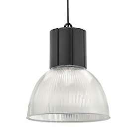 LEXA - Suspension D316mm, noir / transparent, LED intég. 40W 80DEG 3000K 4000lm|Aric-ARI50765