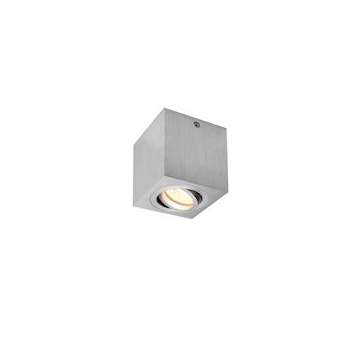 TRILEDO CARRE CL plafonnier, alu brossé, GU10 50W max.|SLV-DC51002004