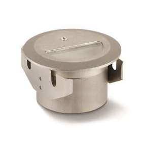 Encastré mural rond asymétrique 2,6W, 50DEG, 230V, IP67, inox trempé, 3000K|Collingwood-SLHWL339WW