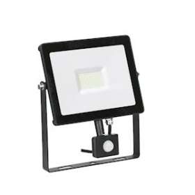 Quazar - Proj. ext. LED IP65 IK08 détection 50W 4000K NO|Aurora-ABIENFLH50PBLK40