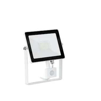 Quazar - Proj. ext. LED IP65 IK08 détection 30W 4000K BL|Aurora-ABIENFLH30PW40