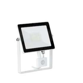 Quazar - Proj. ext. LED IP65 IK08 détection 30W 4000K BL|Aurora-ABIENFLH30PW40
