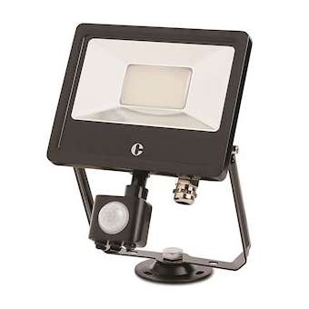FL03, projecteur 30W couleur LED commutables, 3000K, 4000K et 6000K, IP65, PIR|Collingwood-SLHFL03BPCS