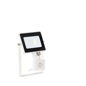 Quazar - Proj. ext. LED IP65 IK08 détection 10W 4000K BL|Aurora-ABIENFLH10PW40