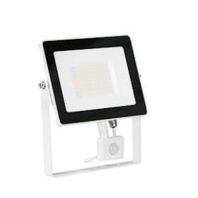 Quazar - Proj. ext. LED IP65 IK08 détection 50W 3000K BL|Aurora-ABIENFLH50PW30