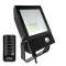 Led floodlight QT 20W 3000K noir PIR|-GCHQTFL203PIR