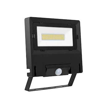 MICHELLE - Proj. Ext. IP65 IK08 noir 110DEG LED intég. 50W 4000K + détecteur PIR|Aric-ARI51269