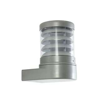 POLO - Applique Mur Ext. IP44 IK07, gris alu, E27 70W max., lampe non incl.|Aric-ARI3122